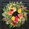 Spring Wreaths for Front Door 24 Inch Artificial Butterfly Wreath with Butterfly, Peony, Dahlia,for Porch, Entryway, Mantel, Wall, Patio & Decor Year Round Indoor Outdoor for Summer Wreath